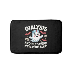 Dialysis Spooky Squad Renal Halloween Nephrology N Bath Mat