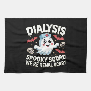 Dialysis Spooky Squad Renal Halloween Nephrology N Kitchen Towel