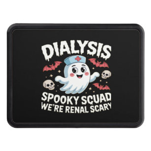 Dialysis Spooky Squad Renal Halloween Nephrology N Trailer Hitch Cover