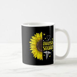 Dialysis Squad Sunflower Nephrology Nurse Coffee Mug