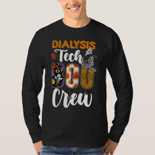Dialysis Tech Boo Crew Technician Halloween Matchi T-Shirt