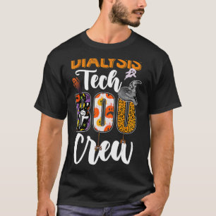 Dialysis Tech Boo Crew Technician Halloween Matchi T-Shirt