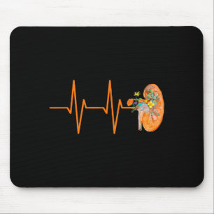 Dialysis Tech Nephrology Nurse Kidney Heartbeat Pu Mouse Pad