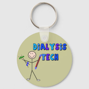 Dialysis Tech STICK MAN Design Keychain