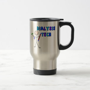 Dialysis Tech STICK MAN Design Travel Mug