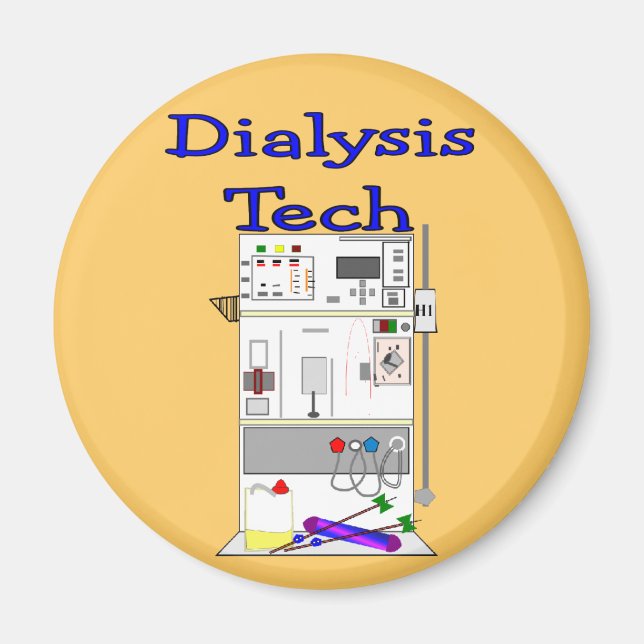 Dialysis Technician--Fresenius Machine Design Magnet (Front)