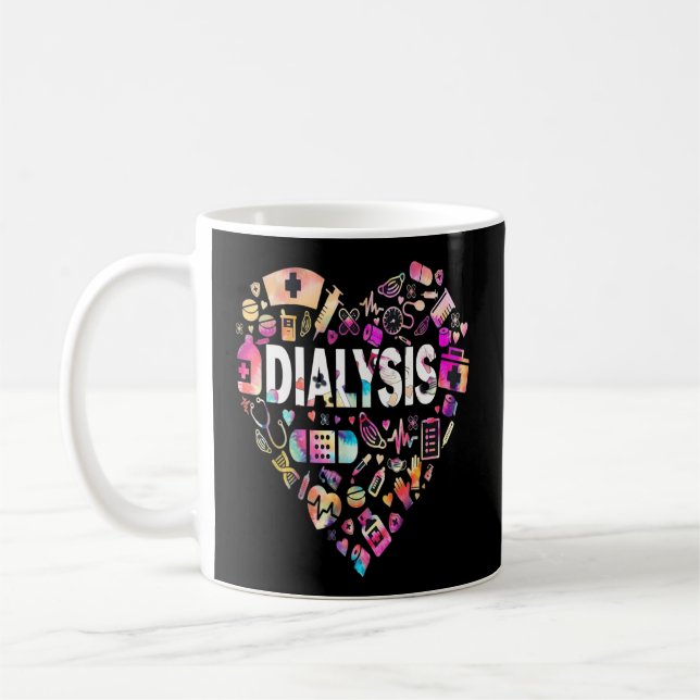 Dialysis Technician Nephrology Tech Coffee Mug (Left)