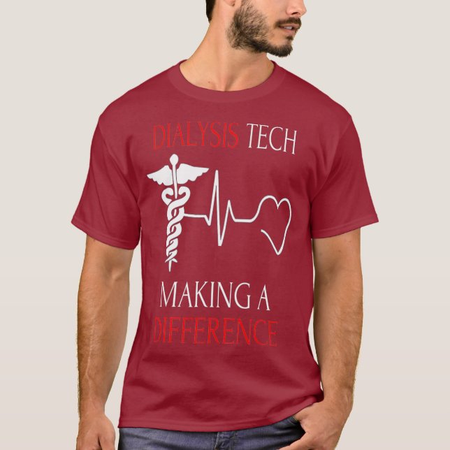 Dialysis Technician Nephrology Tech T-Shirt (Front)