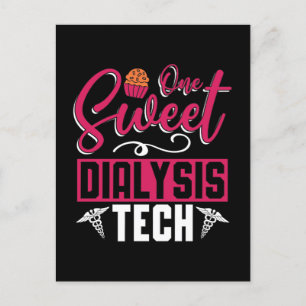 Dialysis Technician One Sweet Dialysis Tech Nurse Holiday Postcard