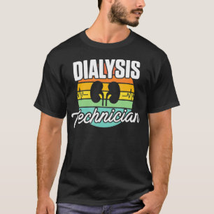 Dialysis Technician Retro Kidneys Nephrology T-Shirt