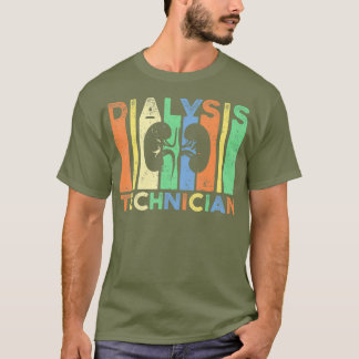 Dialysis Technician Retro Nephrology Tech T-Shirt