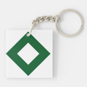 Diamant blanc, Bordure vert gras