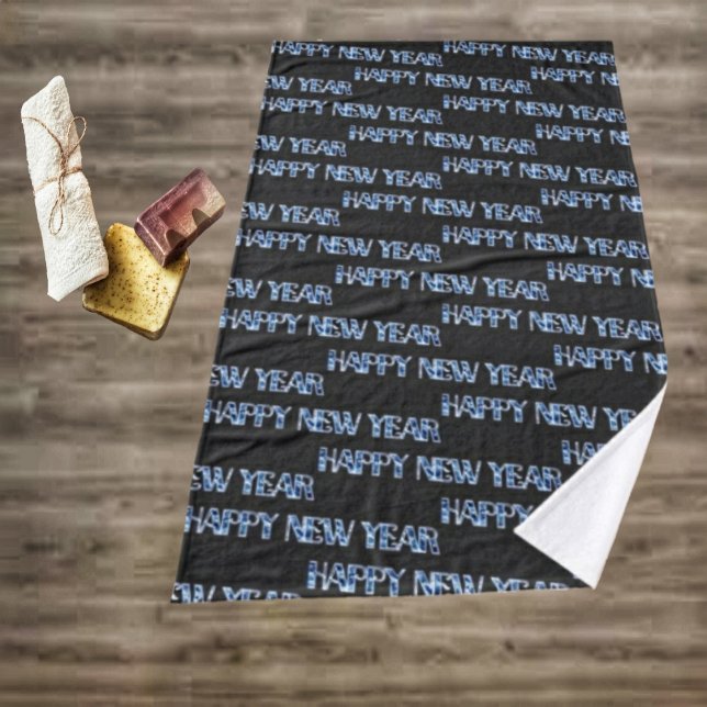 Diamant bleu HNY (Wrap up the old year, and wrap up into the New, with your elegant, HNY Blue Diamond Bath Towel!)