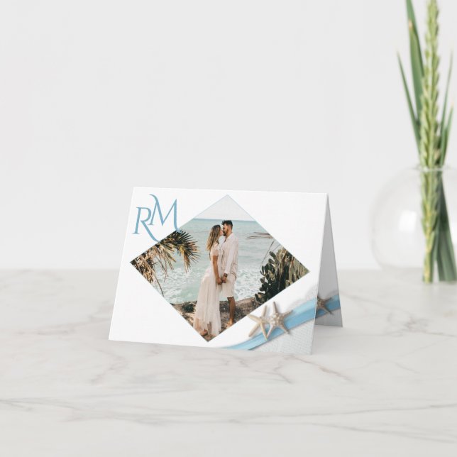 Diamant de ruban Starfish avec Carte de remercieme (Devant)