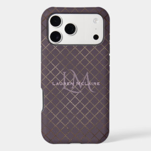 Diamant et Taupe Violet Monogramme