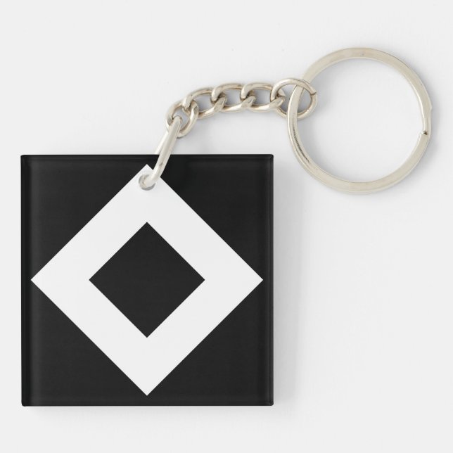 Diamant noir, Bordure en blanc gras (Dos)