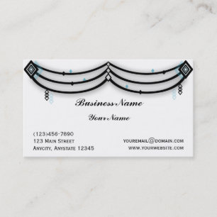 Diamant Valance dans le noir et le carte de visite