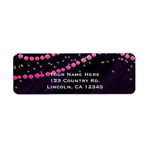 Diamant Violet et Rose Bling Glam Sparkle