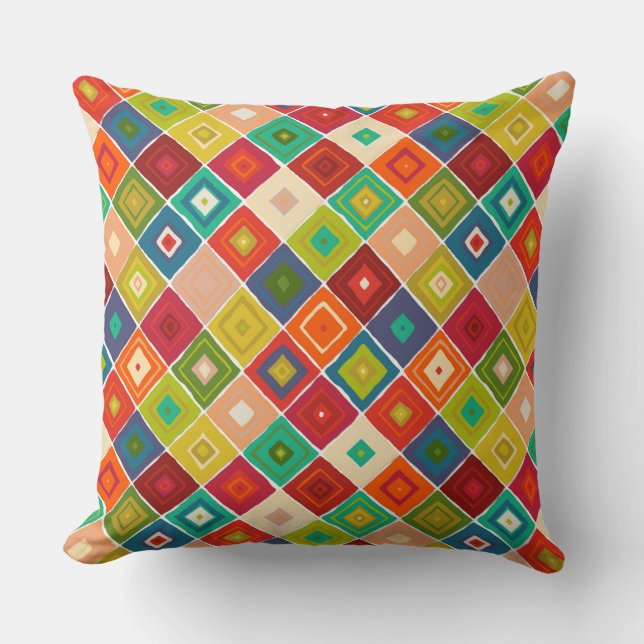 DIAMANTE abrazo Throw Pillow (Front)