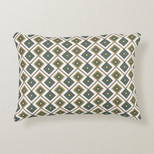 Diamante in green accent pillow