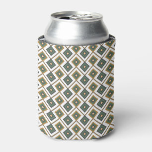 Diamante in green can cooler