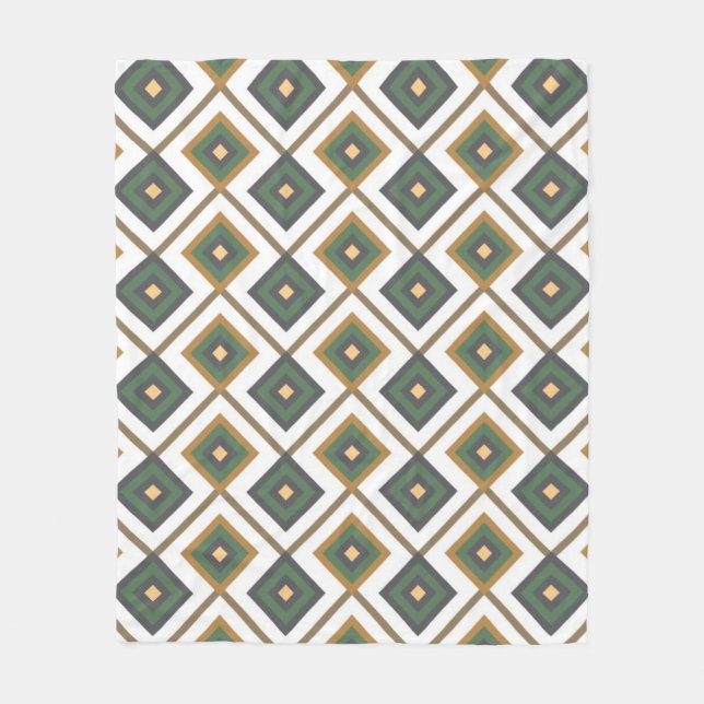 Diamante in green fleece blanket (Front)