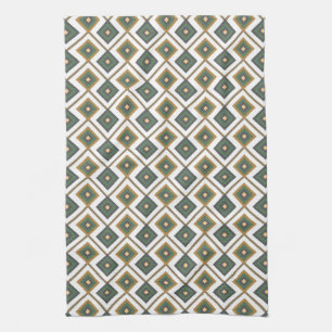 Diamante in green kitchen towel