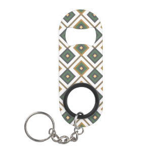Diamante in green mini bottle opener
