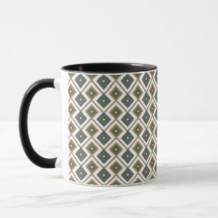 Diamante in green mug