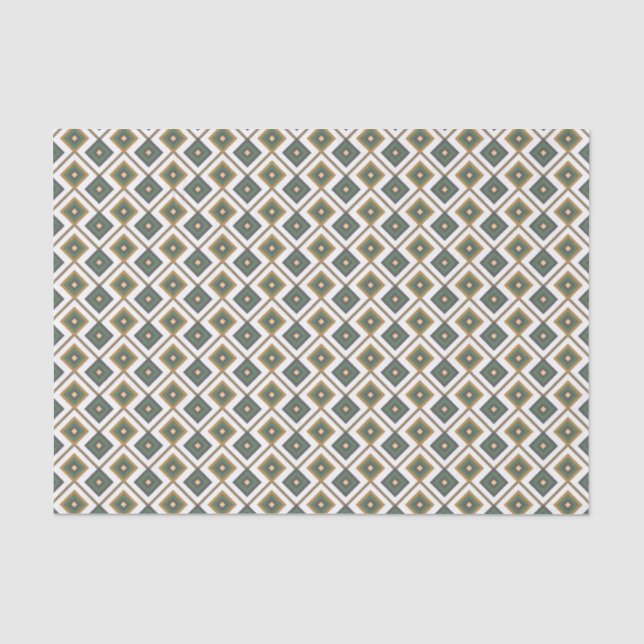 Diamante in green tissue paper (Front)