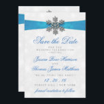 Diamante Snowflake & Blue Ribbon Winter Wedding Invitation<br><div class="desc">The diamante snowflake & blue ribbon wedding collection is perfect for any couple planning a romantic winter wedding celebration. The design features a light silvery grey and white snowflake textured background with a diamante snowflake on top of a silky looking ribbon. The wording incorporates the same silvery grey and blue...</div>