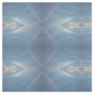 diamants blancs bleus dans le ciel motif, tissu