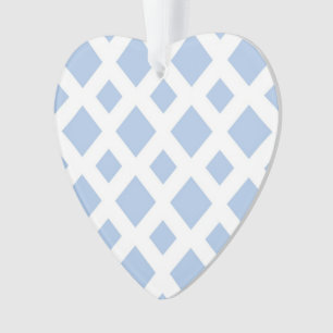 Diamants bleu clair sur blanc