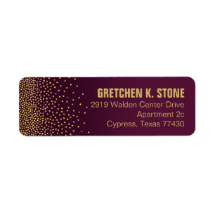 Diamants dans l'adresse Sky aubergine