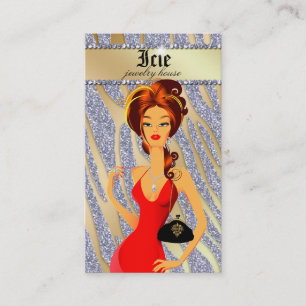 Diamants de Carte de visite juif de saké Zèbre rou