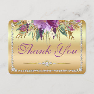 Diamants de fleurs Mariage Merci or