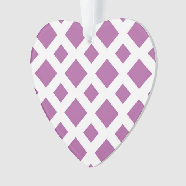 Diamants de lavande sur blanc (devant)