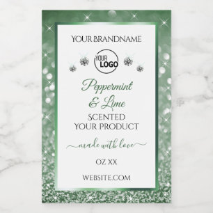 Diamants de logo Étiquettes de produits blancs Par