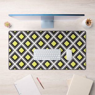 Diamants d'ikat gris foncé, noir, jaune par STaylo
