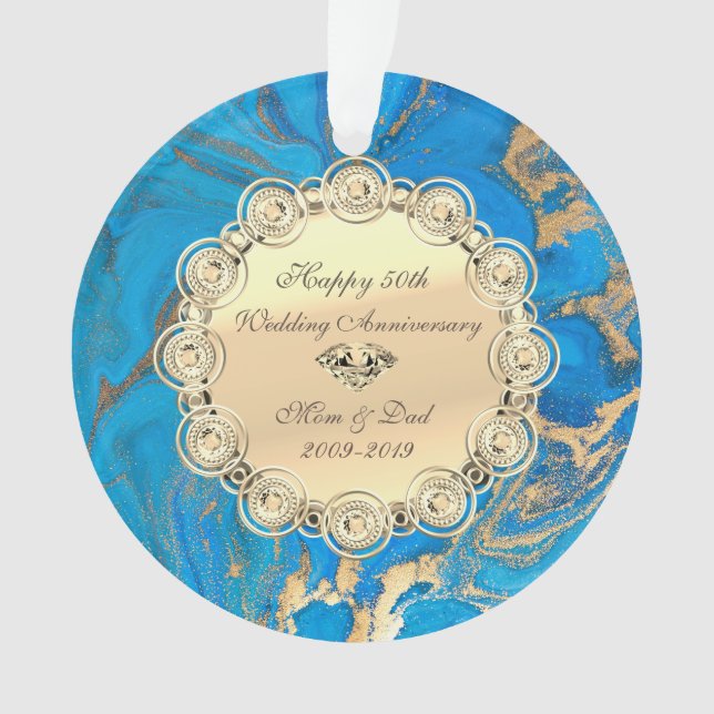 Diamants d'or, Marbre Bleu 50e anniversaire Mariag (devant)