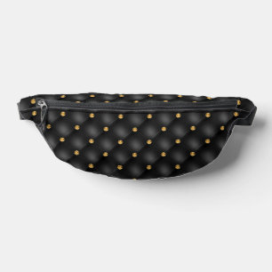 Diamants d'or Tufted Black Fanny Pack