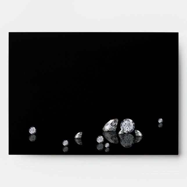 Diamants du Nouvel An brillants - Enveloppe A7 (Devant)