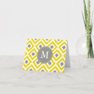 Diamants gris jaunes monogrammes Motif Ikat