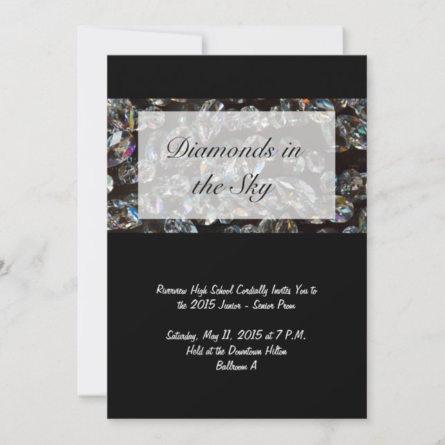 Diamants - Invitations de bal (Devant)