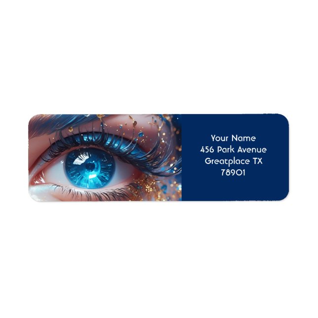 Diamants oculaires bleus mignons Imaginaires (Devant)
