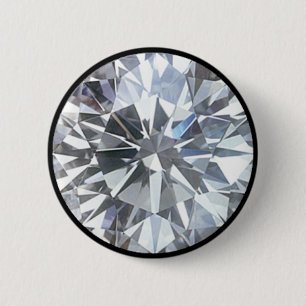 Diamond 2 Inch Round Button