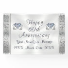 Diamond, 60th Anniversary Banners, Personalized