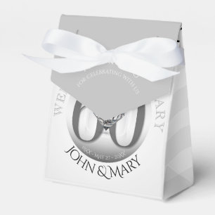 Diamond 60TH Wedding Anniversary Favour Box