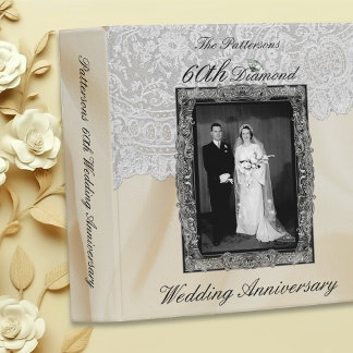 Diamond 60th Wedding Anniversary Photo Album Binder