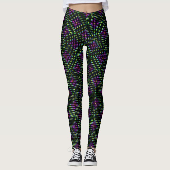 Diamond Abstract Pattern, Leggings (Front)